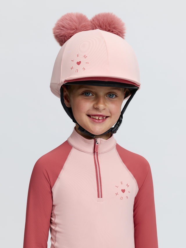 LeMieux Mini Double Pom Hat Silk Petal