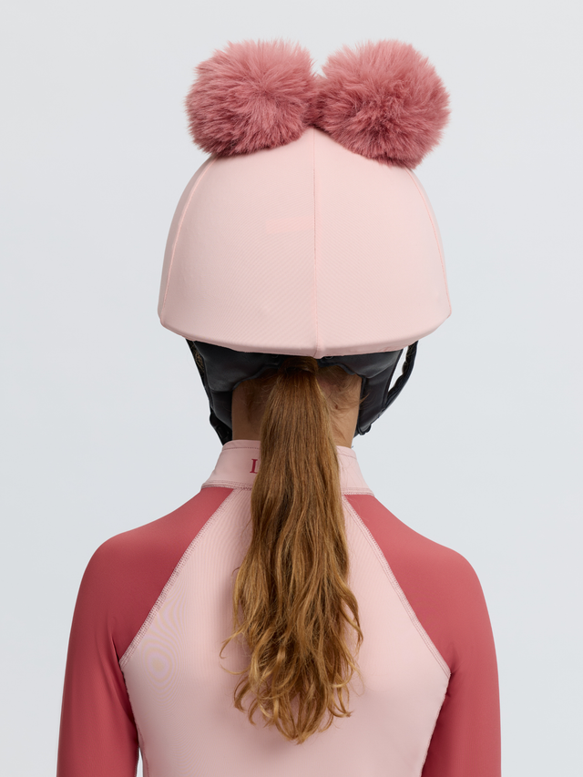LeMieux Mini Double Pom Hat Silk Petal