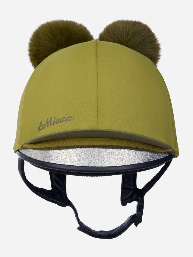LeMieux Mini Double Pom Hat Silk Gooseberry