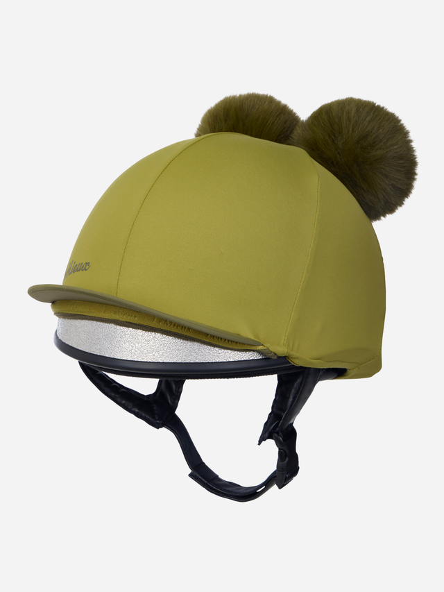 LeMieux Mini Double Pom Hat Silk Gooseberry
