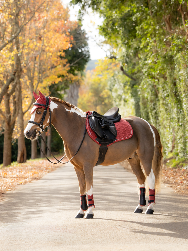 LeMieux Suede Close Contact Jump Saddle Pad Russet