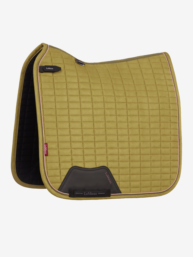 LeMieux Suede Dressage Saddle Pad Gooseberry