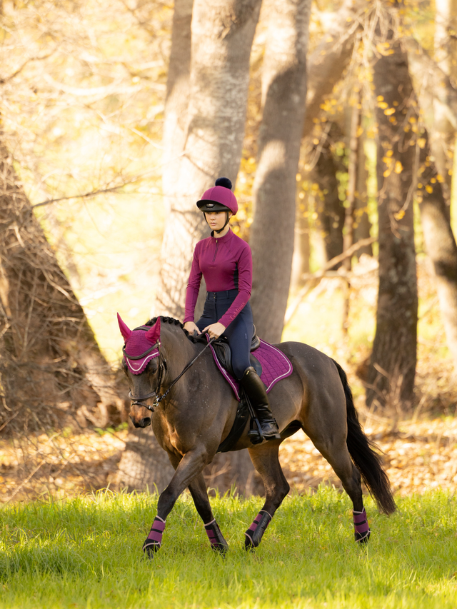 LeMieux Suede GP Saddle Pad Blackberry