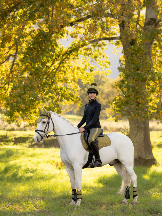 LeMieux Suede GP Saddle Pad Gooseberry