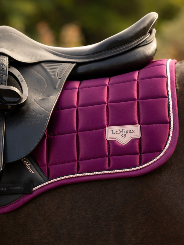 LeMieux Loire Classic Close Contact Jump Saddle Pad Blackberry