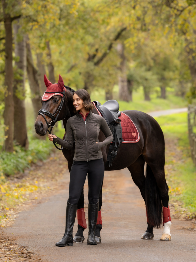 LeMieux Loire Classic Dressage Saddle Pad Russet