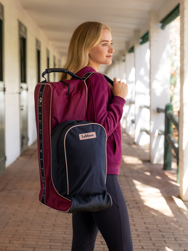 LeMieux Boot & Hat Bag Blackberry