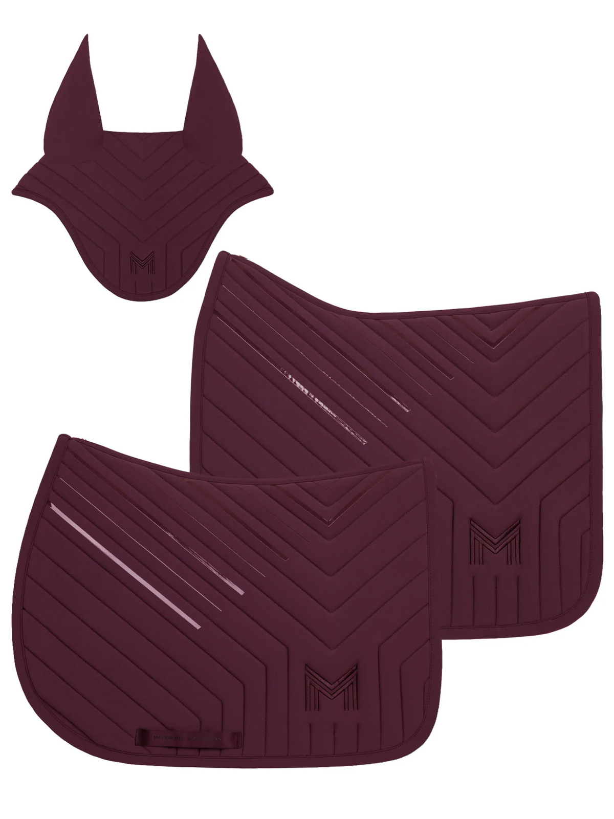 Maximilian Delta Dressage Saddle Pad Burgundy
