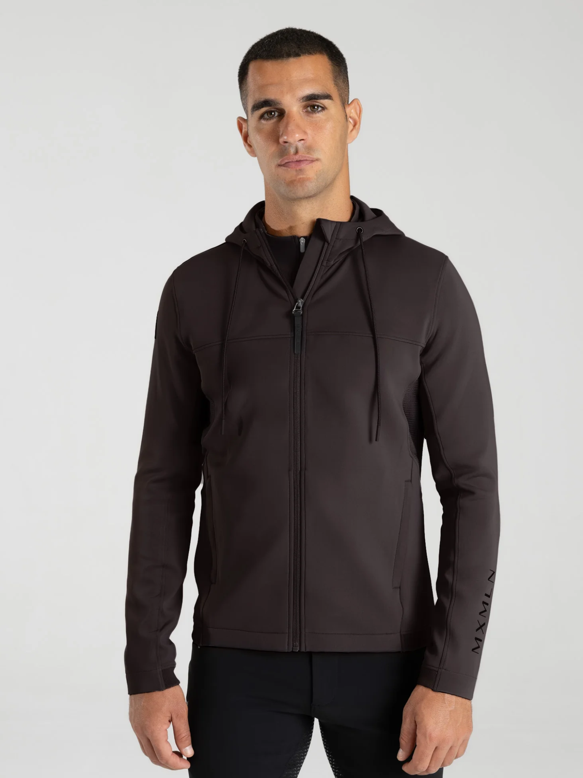 Maximilian Club Zip Hoodie Espresso