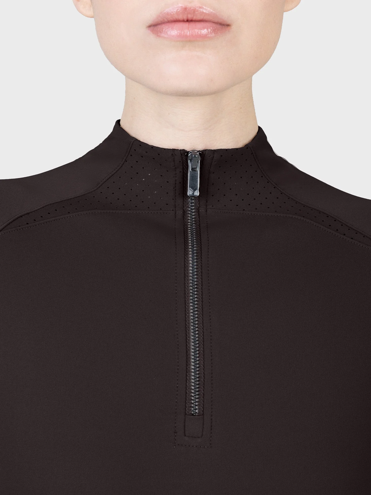 Maximilian Aero Long Sleeve Base Layer Espresso