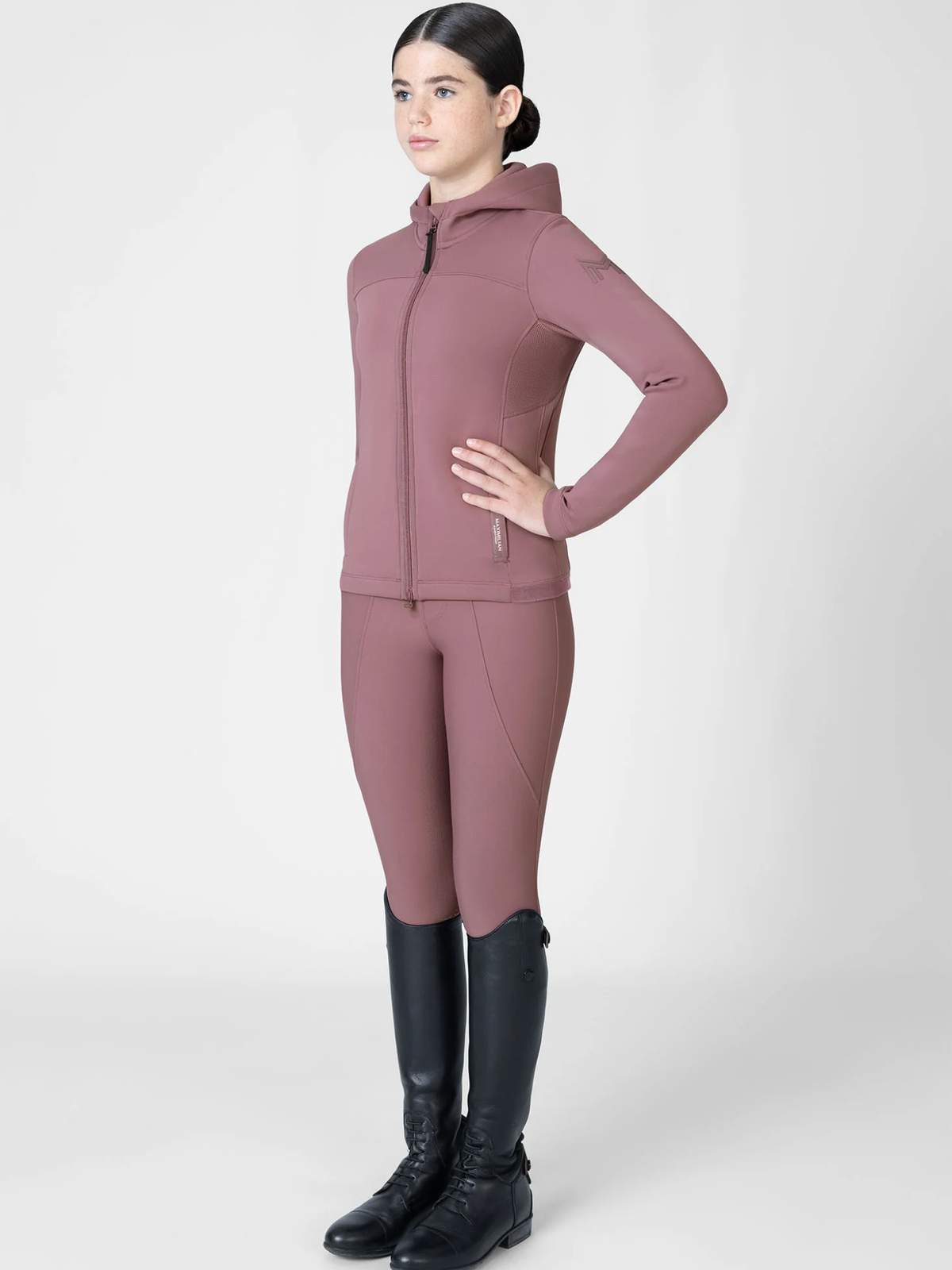 Maximilian Young Rider Wolt Zip Hoodie Heather