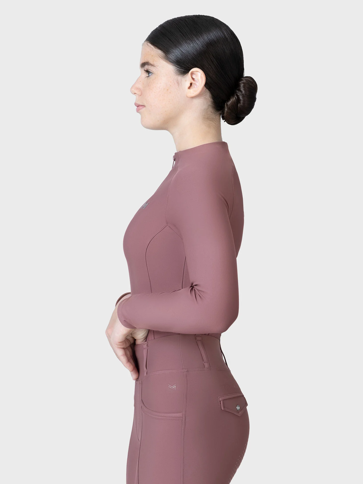 Maximilian Young Rider Nora Long Sleeve Base Layer Heather