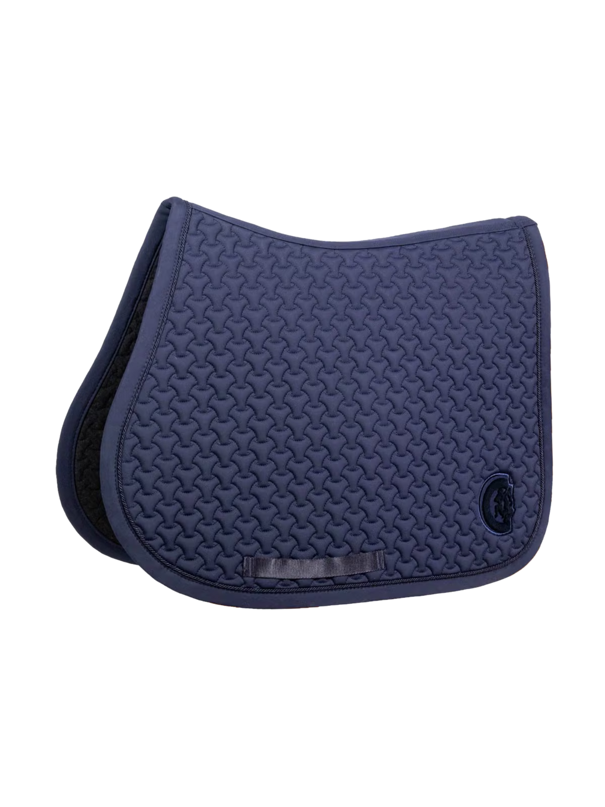 Kentucky Plaited Jump Saddle Pad with 3D Logo Navy