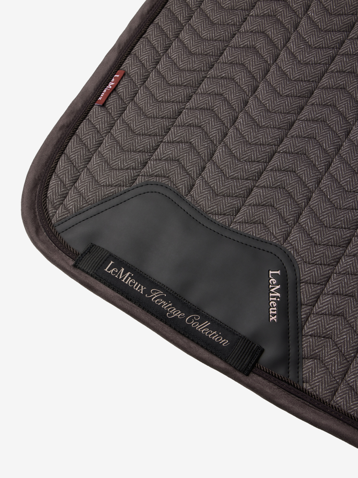 LeMieux Heritage Herringbone Dressage Saddle Pad Cocoa
