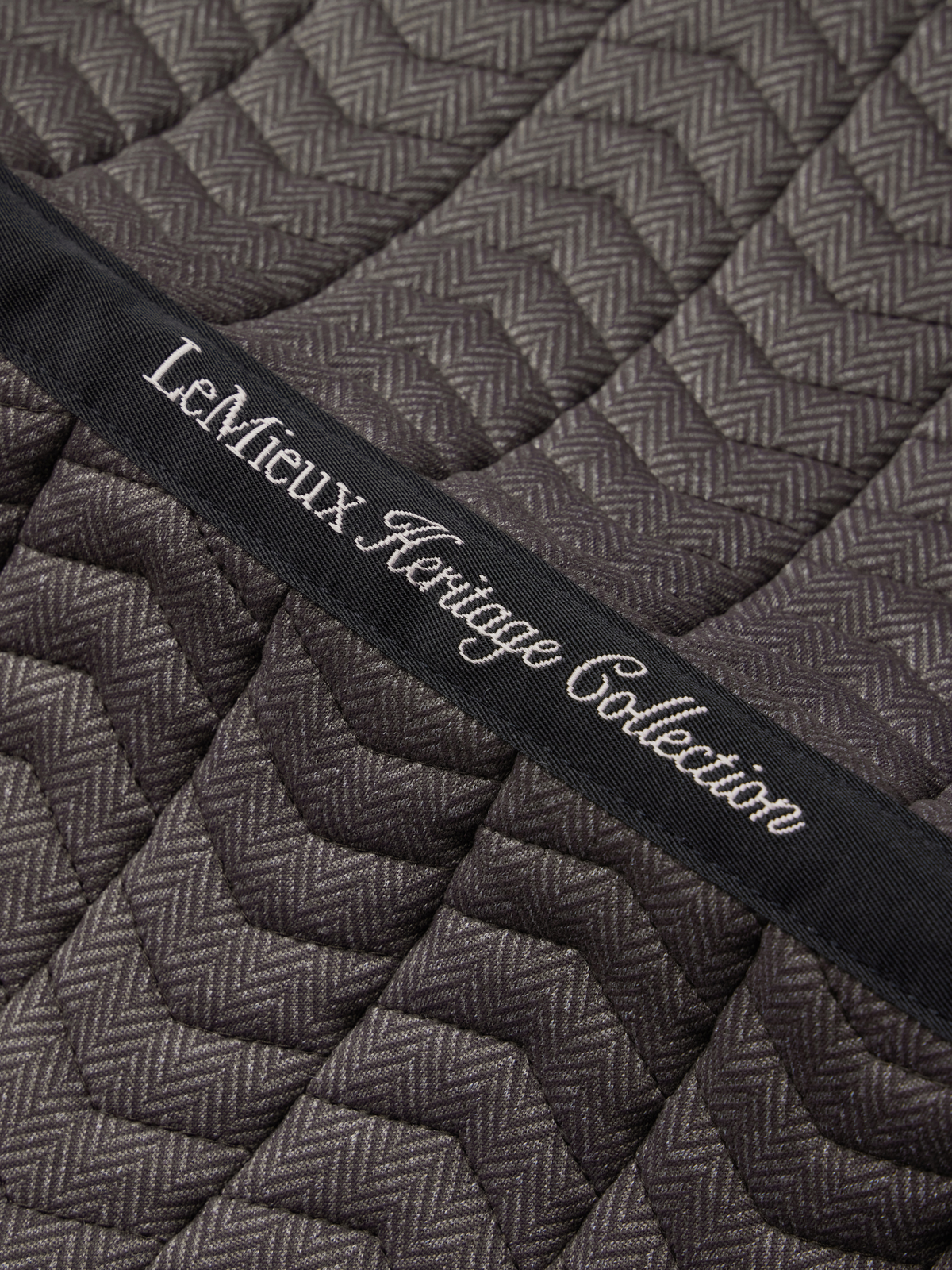 LeMieux Heritage Herringbone Dressage Saddle Pad Cocoa