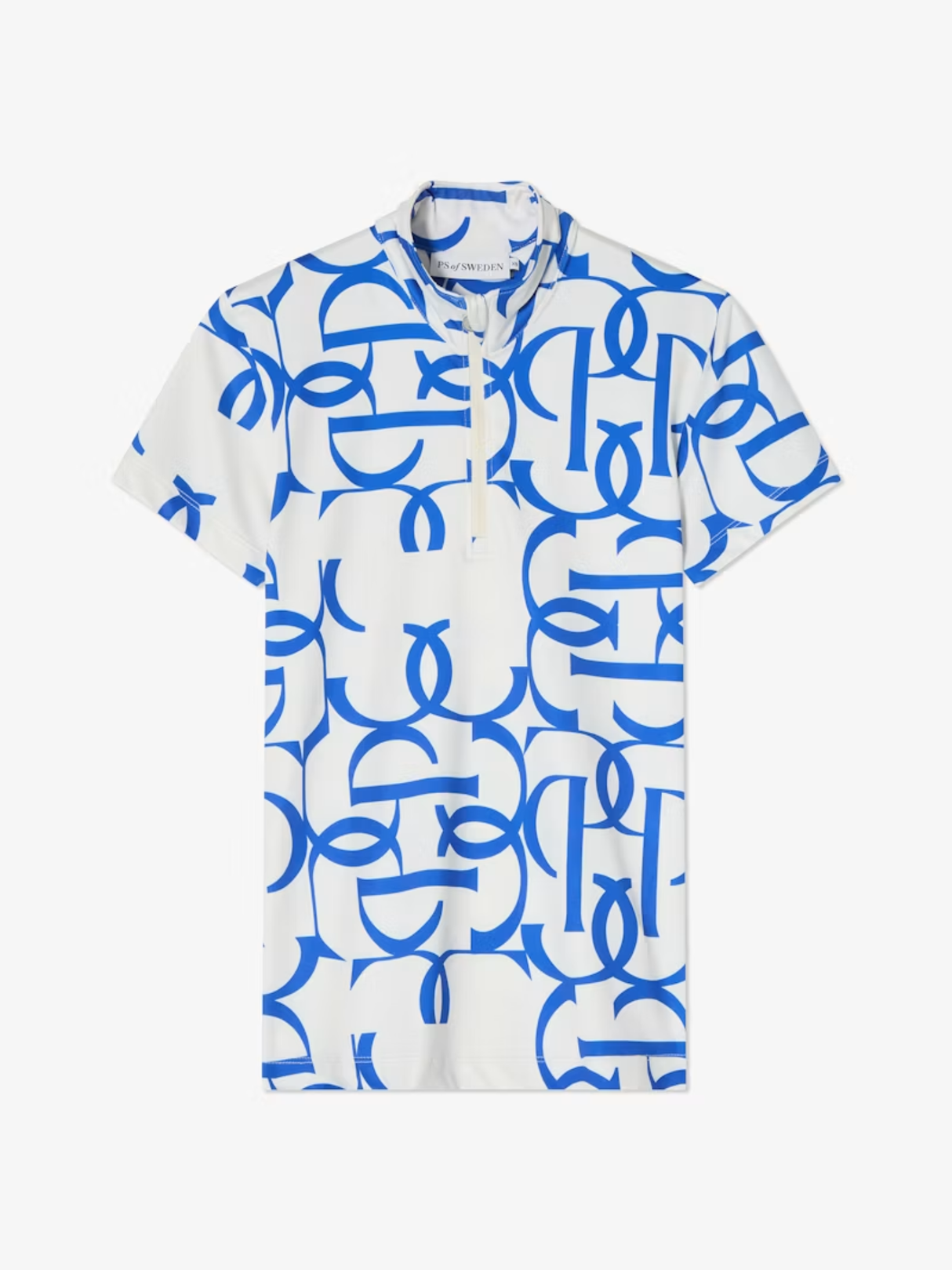 PS of Sweden Vera Printed Short Sleeve Base Layer Sapphire Crush