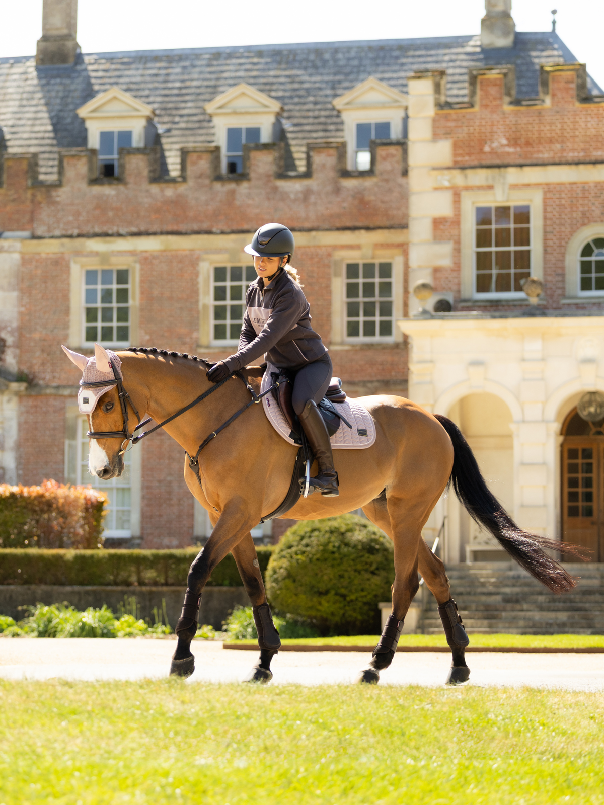 LeMieux Heritage Herringbone Jump Saddle Pad Wild Rose