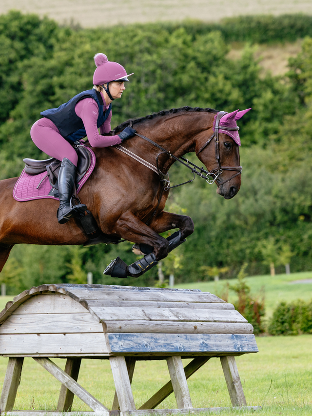 LeMieux Suede Close Contact Jump Saddle Pad Mallow