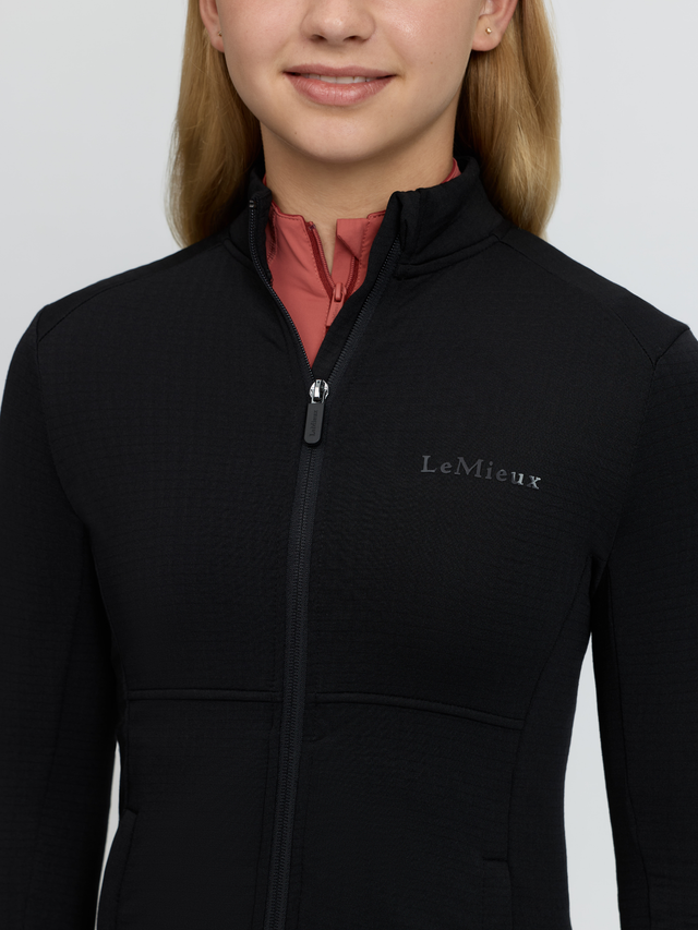 LeMieux Young Rider Bethany Fleece Zip Through Jacket Black