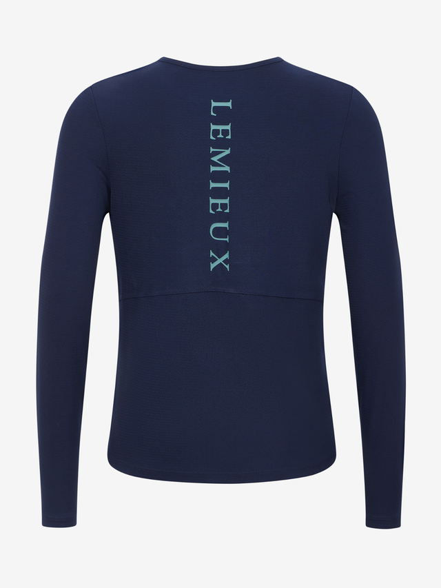 LeMieux Young Rider Hybrid Sports Top Navy