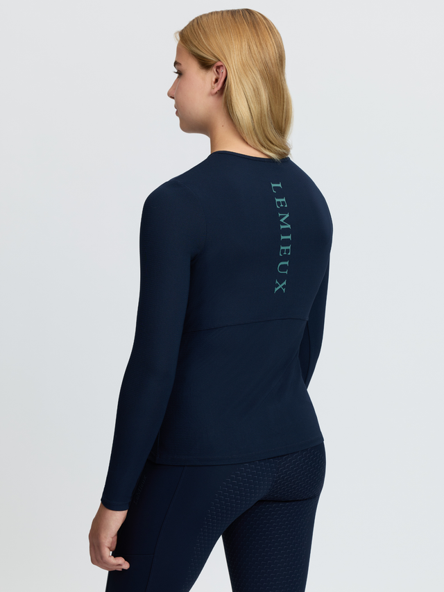 LeMieux Young Rider Hybrid Sports Top Navy