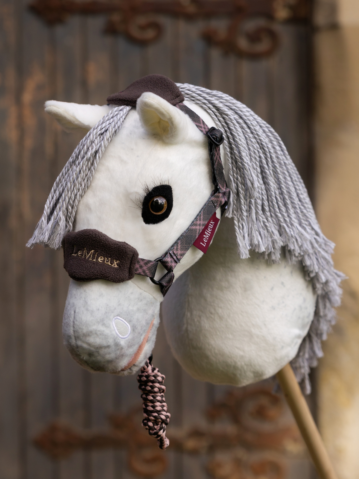 LeMieux Hobby Horse Heritage Vogue Headcollar & Leadrope Cocoa