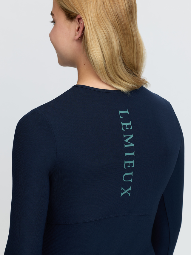 LeMieux Young Rider Hybrid Sports Top Navy