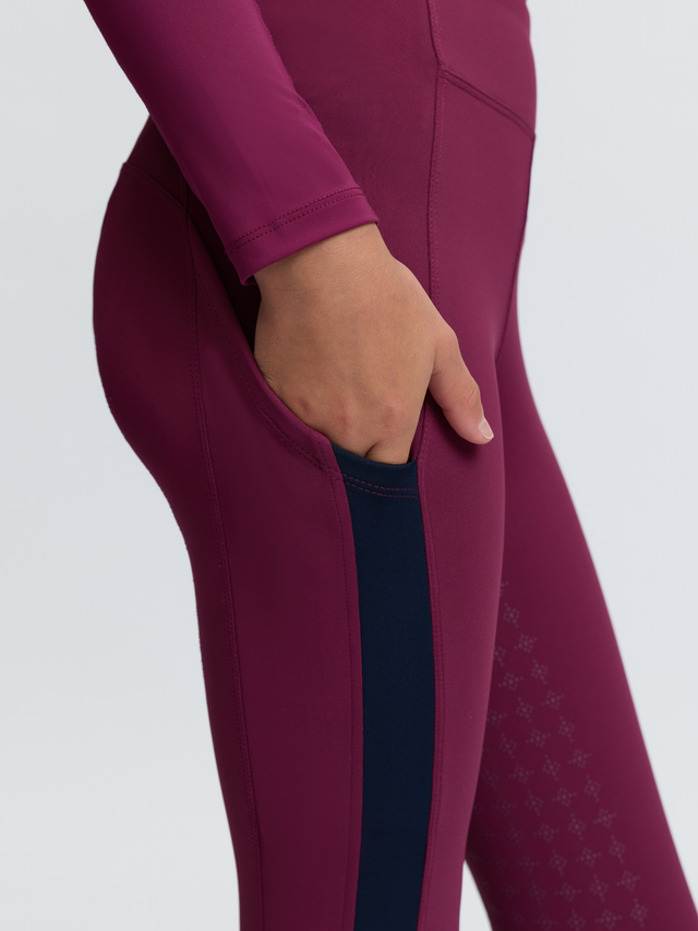 LeMieux Young Rider Orla Pull On Breeches Blackberry