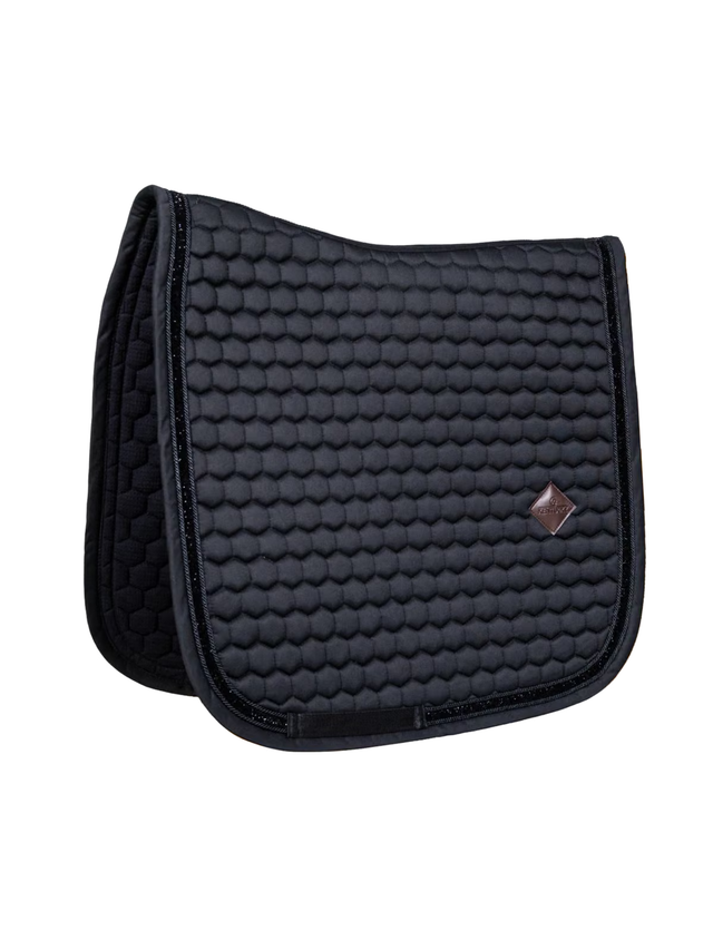 Kentucky Glitter Band Dressage Saddle Pad Black