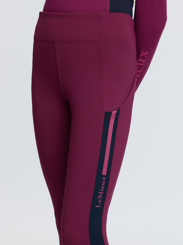 LeMieux Young Rider Orla Pull On Breeches Blackberry