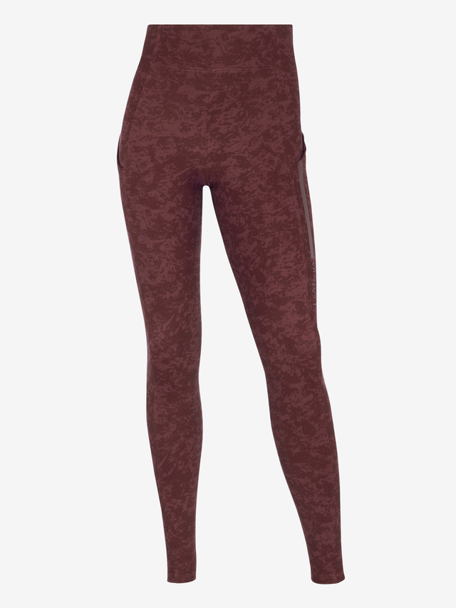 LeMieux Young Rider Orla Pull On Printed Breeches Bramble