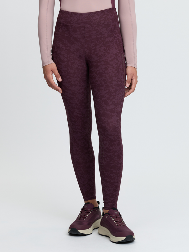 LeMieux Young Rider Orla Pull On Printed Breeches Bramble