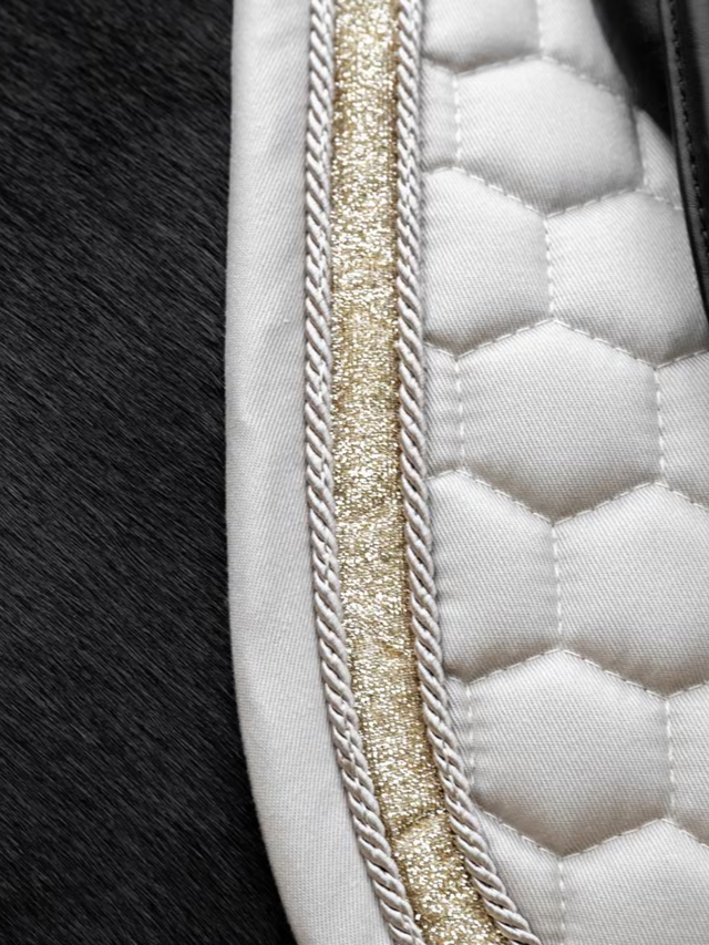 Kentucky Glitter Band Dressage Saddle Pad Beige