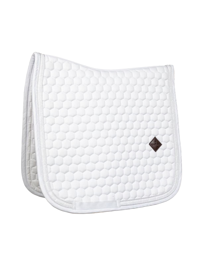 Kentucky Glitter Band Dressage Saddle Pad White