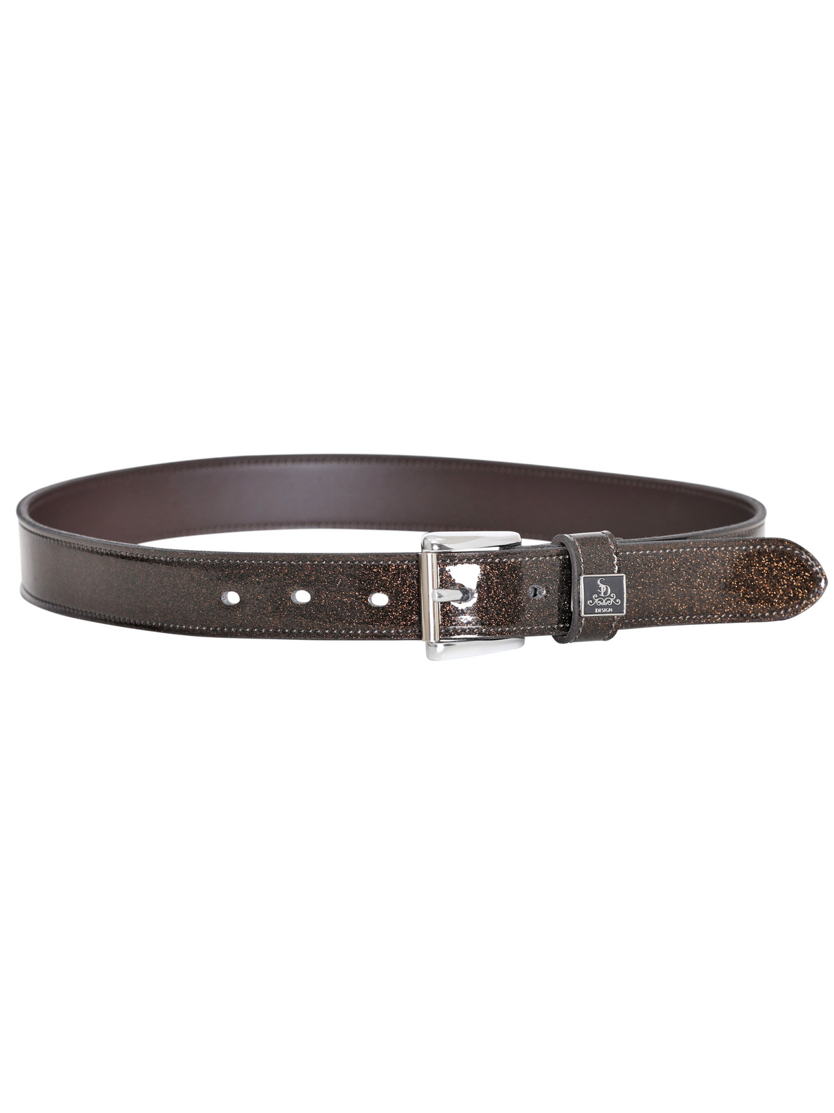 SD Design Mystery Belt Brown Glitter