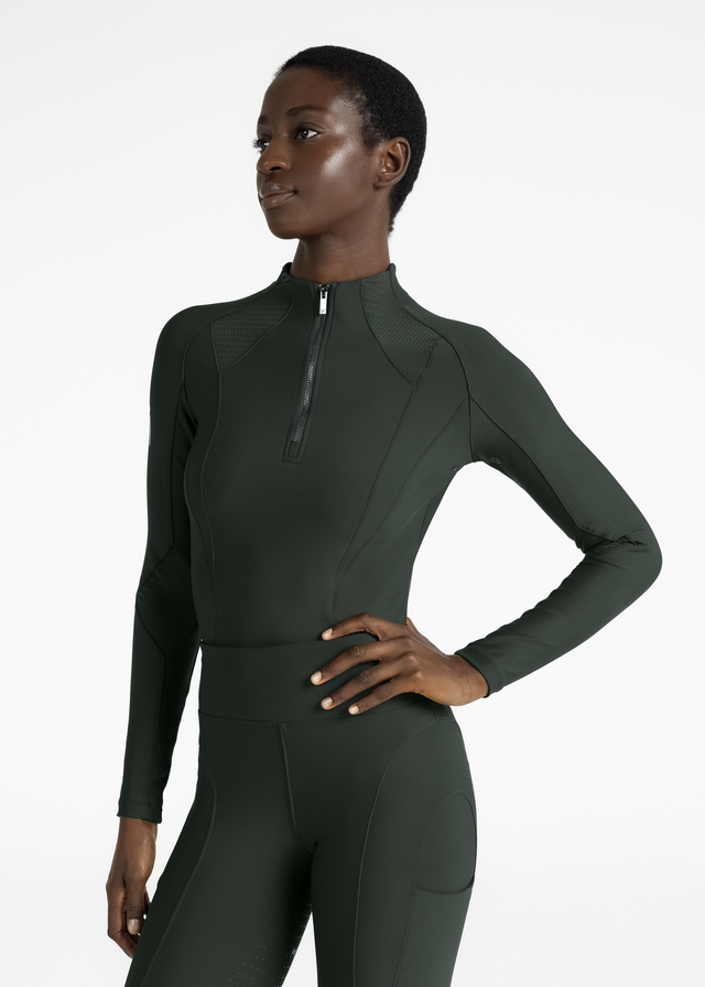 Maximilian Frame Long Sleeve Base Layer Hunter Green