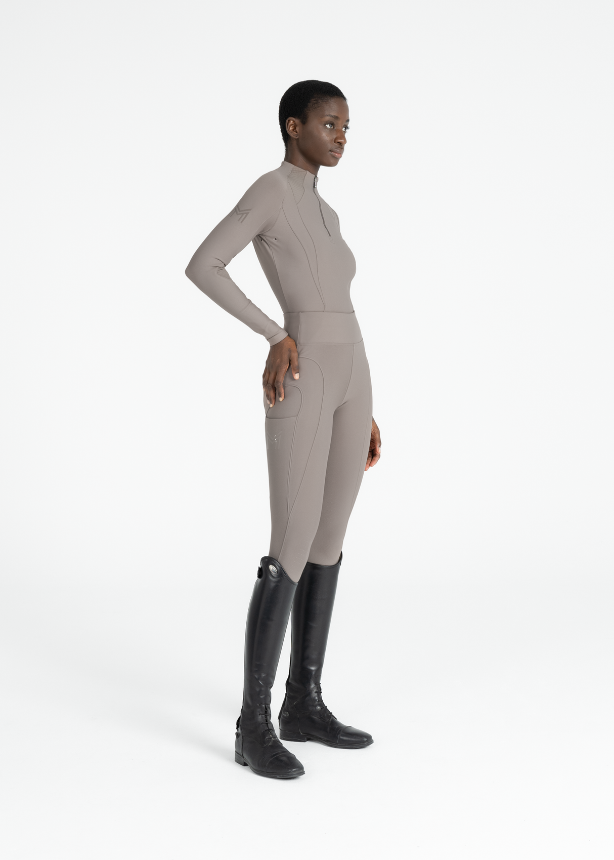 Maximilian Frame Long Sleeve Base Layer Taupe