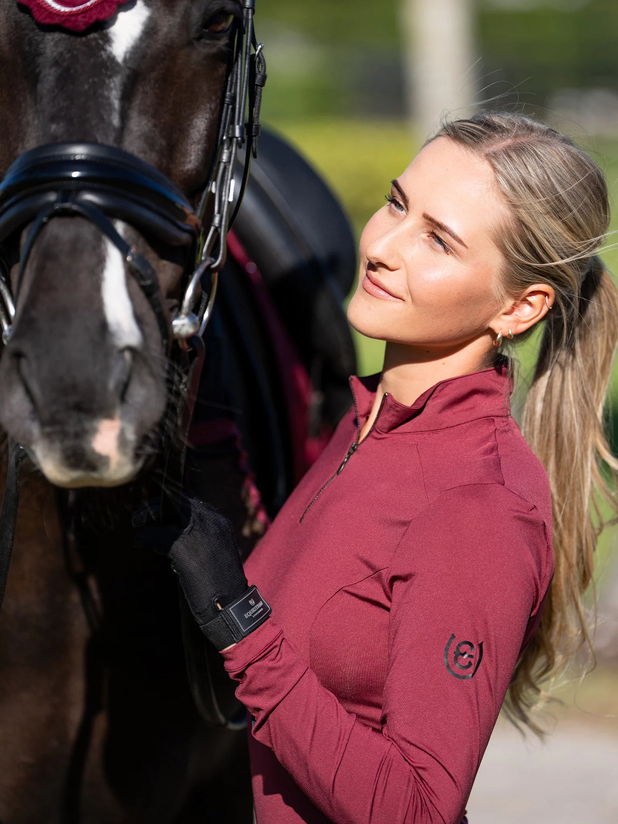Equestrian Stockholm Air Breeze Base Layer Bordeaux