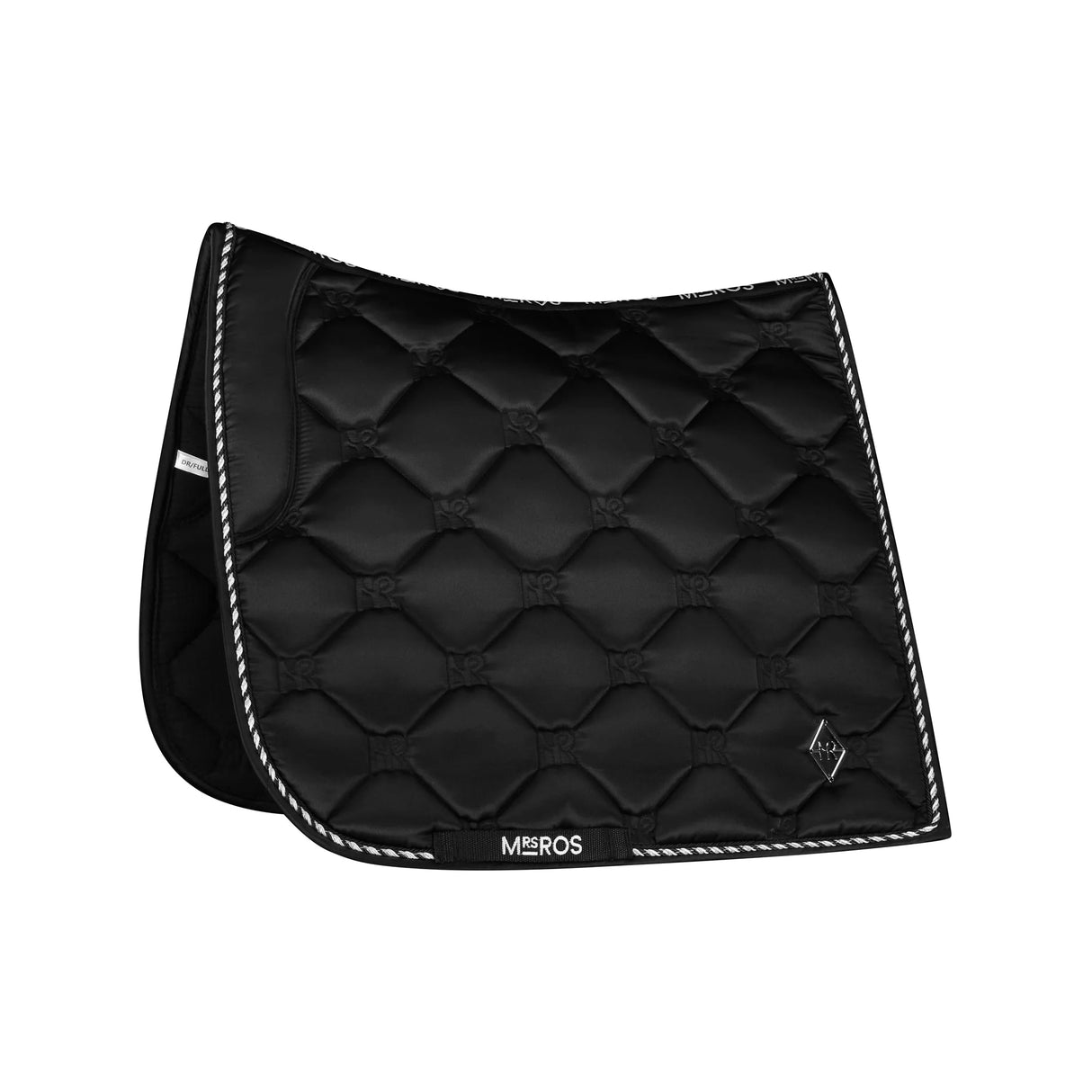 Mrs Ros Charmer Dressage Saddle Pad Phantam Black & Silver