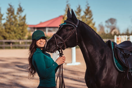 Equestrian Stockholm Cotton Cap Emerald