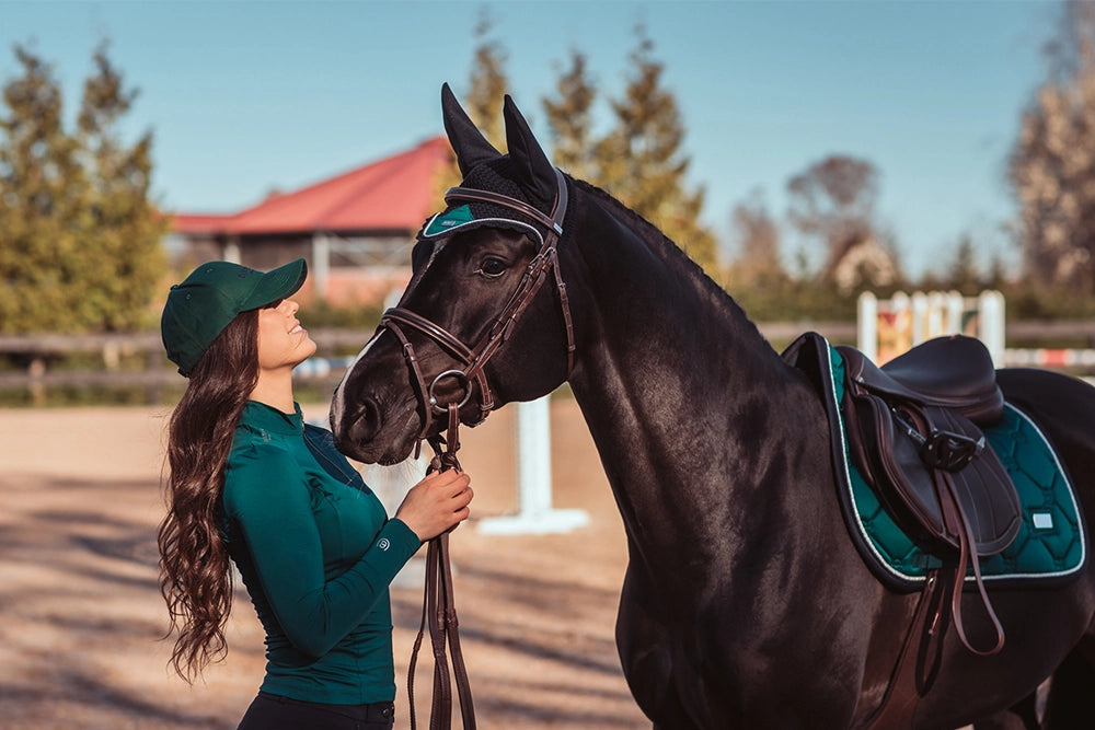 Equestrian Stockholm Cotton Cap Emerald