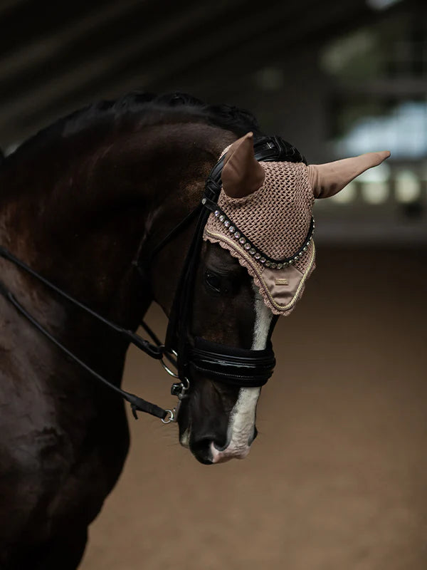 Equestrian Stockholm Ear Bonnet Champagne