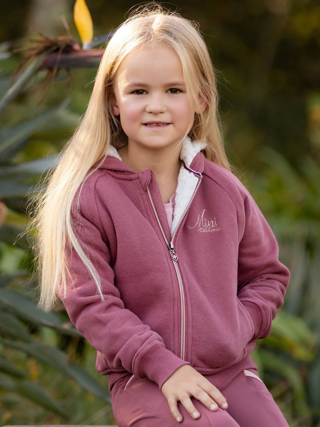LeMieux Mini Sherpa Lined Lily Hoodie Orchid