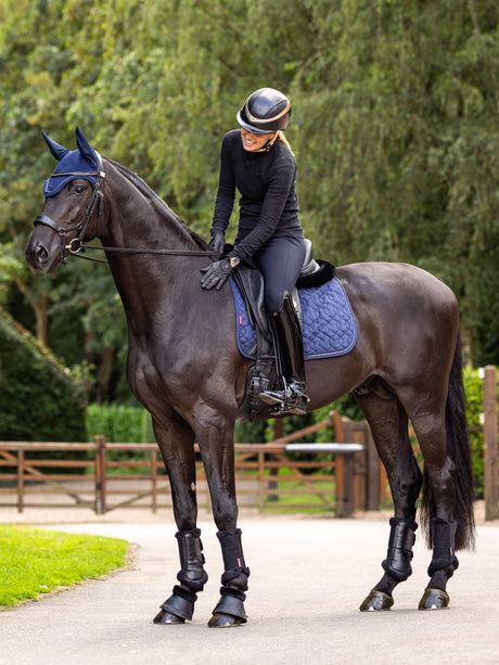 LeMieux Crystal Ear Bonnet Navy