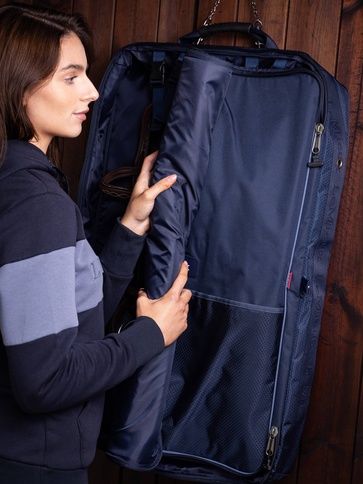 LeMieux Twin Bridle Bag Navy