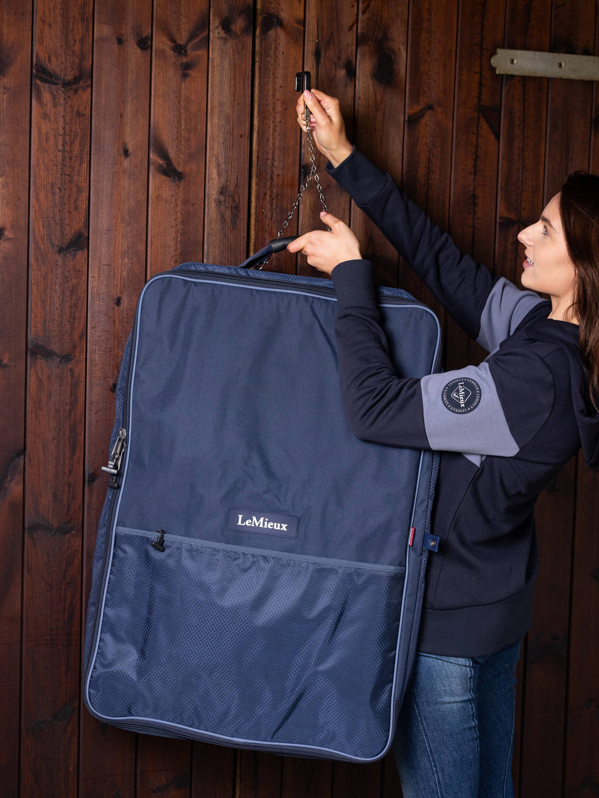 LeMieux Twin Bridle Bag Navy