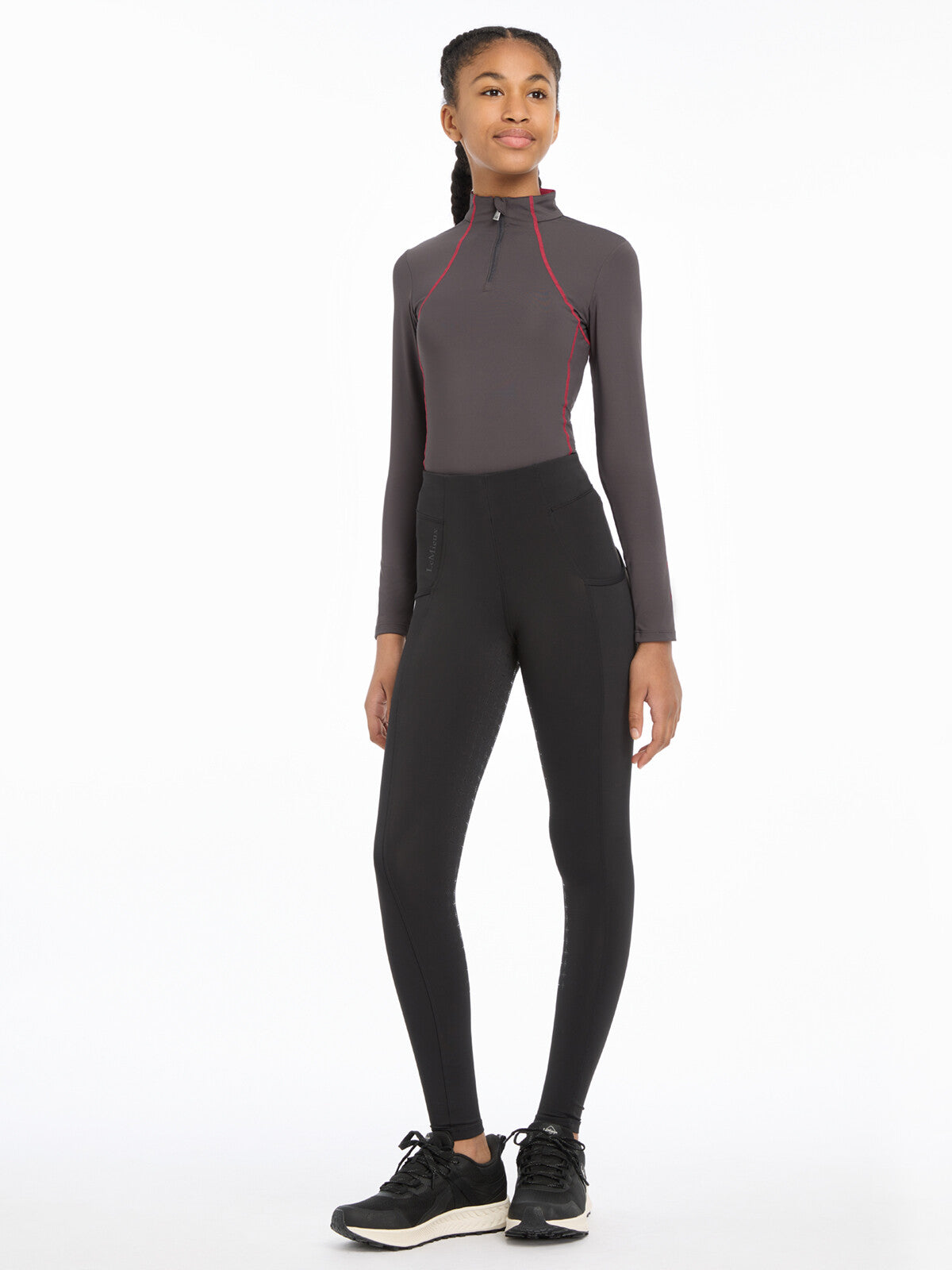 LeMieux Young Rider Orla Pull On Breeches Black