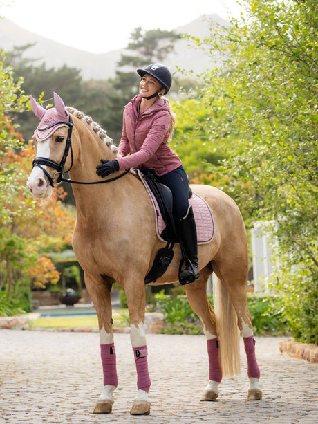 LeMieux Suede Square Dressage Saddle Pad Blossom