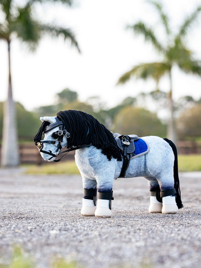 LeMieux Toy Pony Jump Saddle & Stud Girth Black