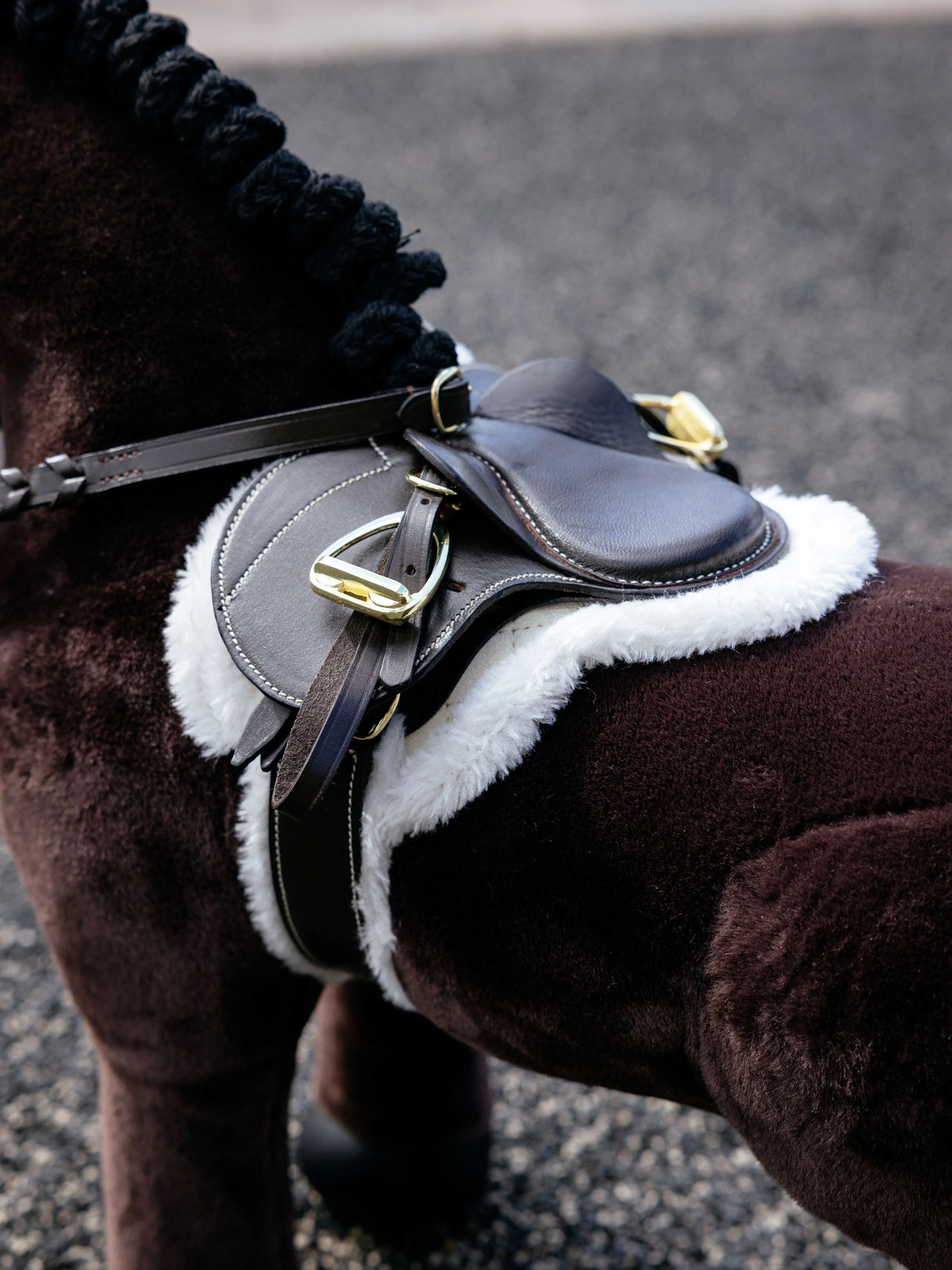 LeMieux Toy Pony Hunter Saddle Pad & Girth Brown